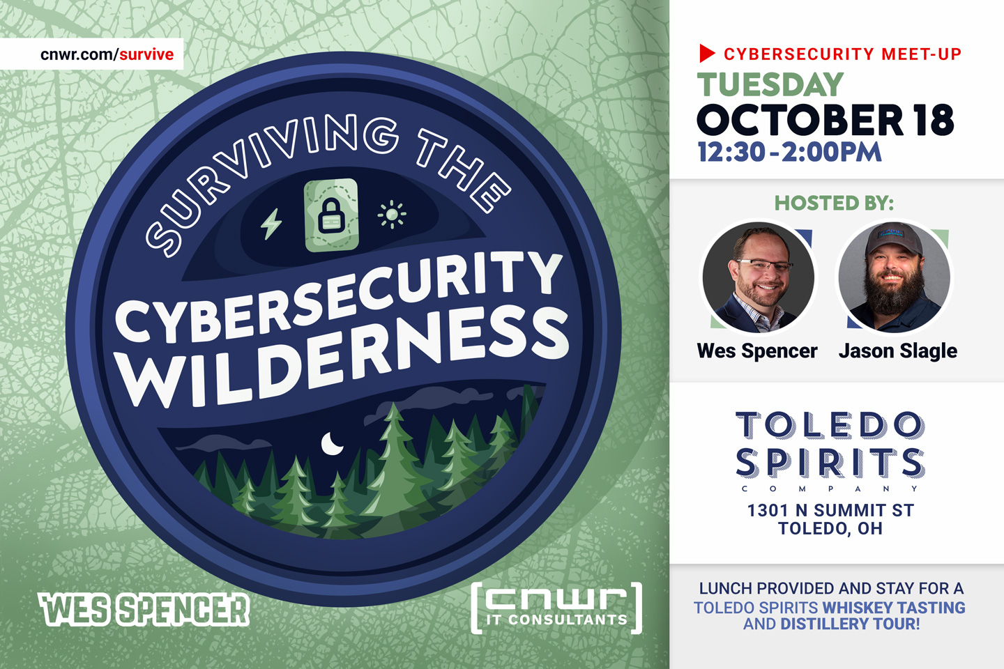 surving the cybersecurity wilderness with Jason Slagle and Wes Spencer Invitation